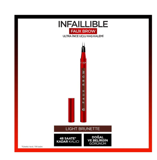 LOREAL PARİS MAKE-UPL'ORÉAL PARİS INFAİLLİBLE FAUX BROW ULTRA İNCE UÇLU KAŞ KALEMİ - LİGHT BRUNETTE