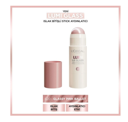 LOREAL PARİS MAKE-UPLORÉAL PARİS LUMİ LE GLASS HİGHLİGHTER STİCK 620 PİNK BALLET