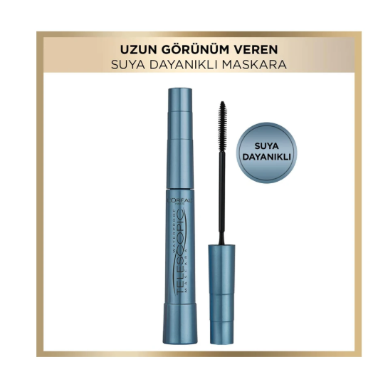 LOREAL PARİS MAKE-UPL'ORÉAL PARİS TELESCOPİC SUYA DAYANIKLI MASKARA - SİYAH