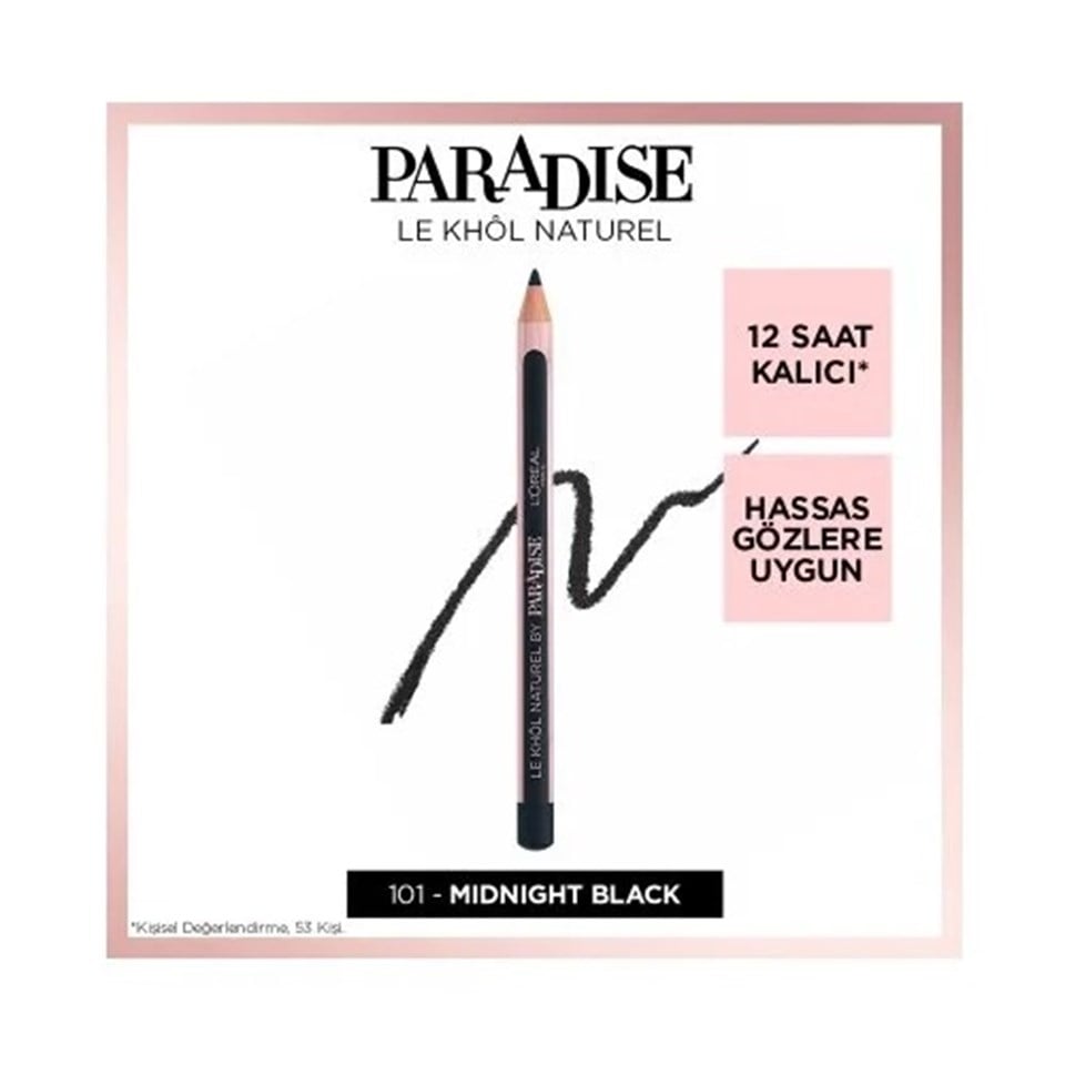 LOREAL PARIS PARADISE LE KHOL GÖZ KALEMI 101 MIDNIGHT BLACK