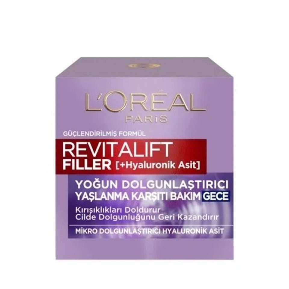 L'OREAL PARİS REVİTALİFT FİLLER YAŞLANMA KARŞITI GECE KREMİ 50 ML 