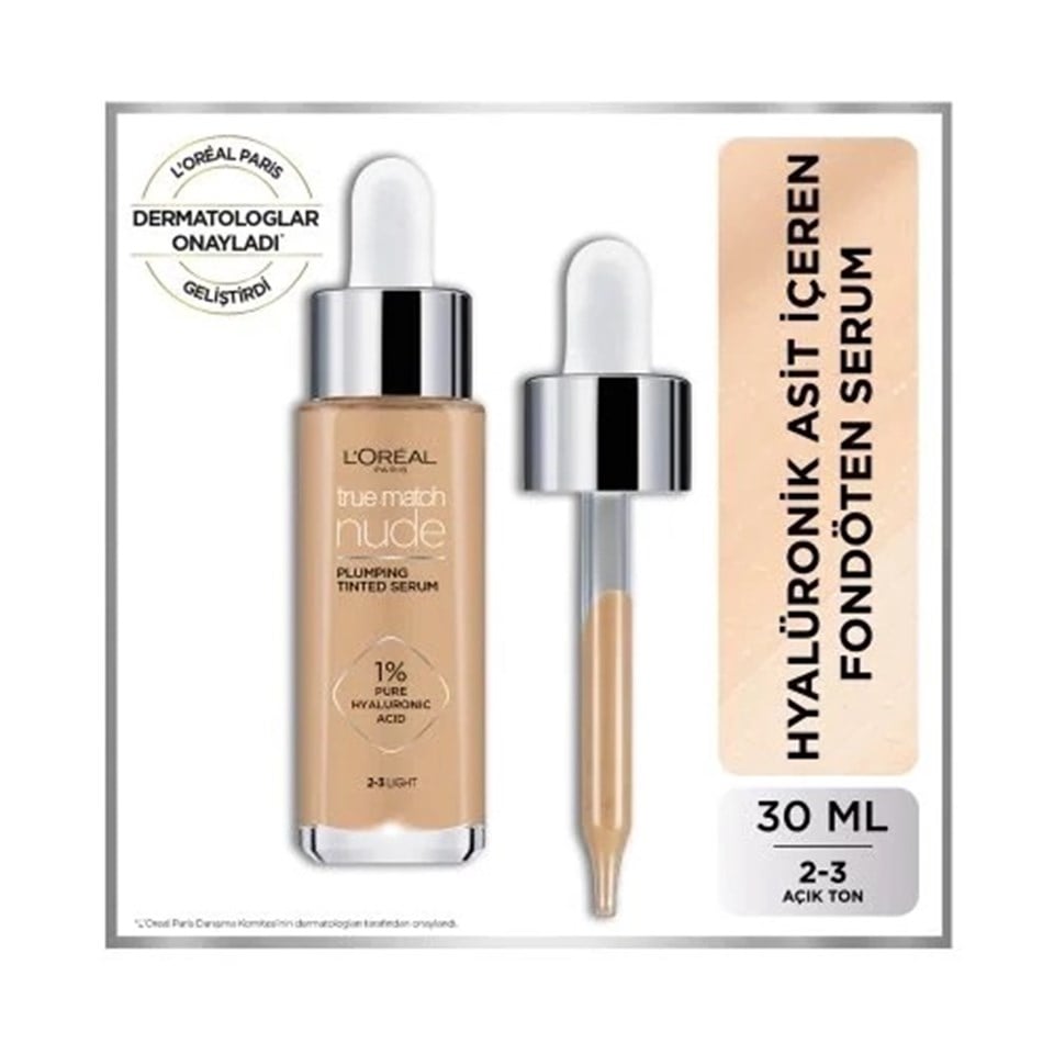 LOREAL PARİS TRUE MATCH NUDE FONDÖTEN SERUM 2-3 LİGHT