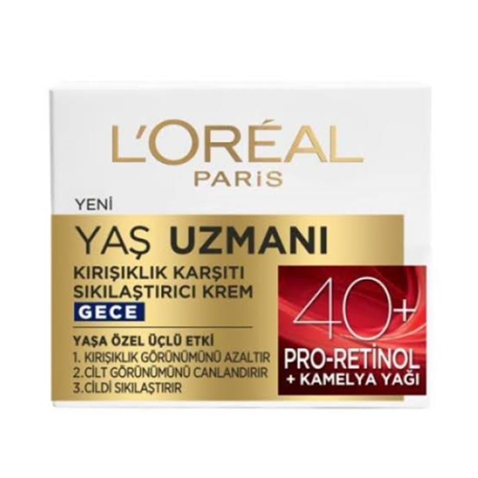 LOREAL PARİS YAŞ UZMANI 40+ BESLEYİCİ KIRIŞIK KARŞITI KREM