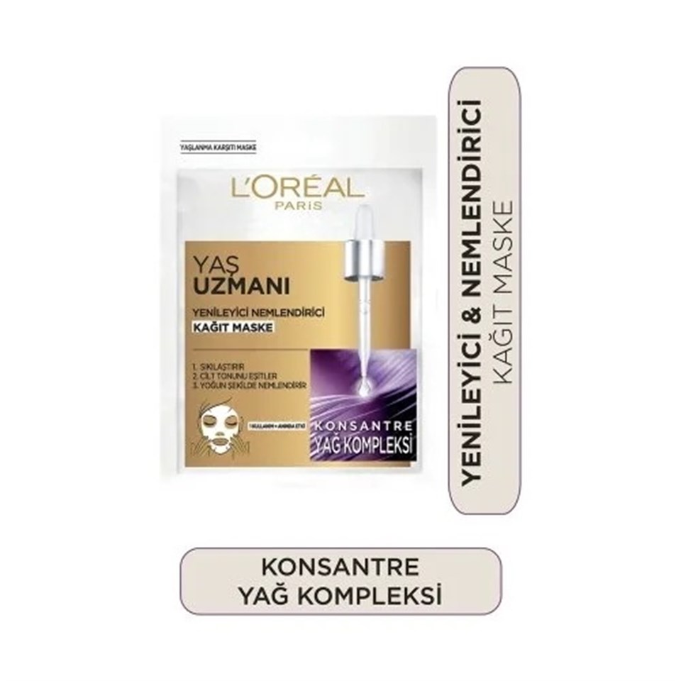 L'OREAL PARİS YAŞ UZMANI YENİLYİCİ YÜZ MASKESİ 50+