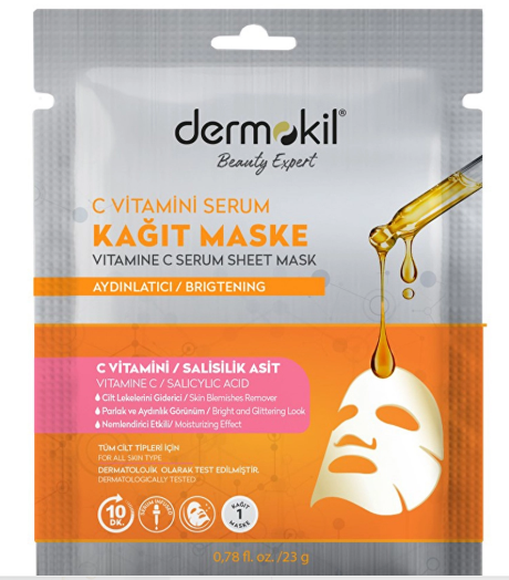 MaskelerDERMOKİLDERMOKİL C VİTAMİNİ KAĞIT SERUM KAĞIT MASKE
