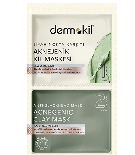 MaskelerDERMOKİLDERMOKİL SİYAH NOKTA VE PÜRÜZ KARŞITI MASKE 15 ML