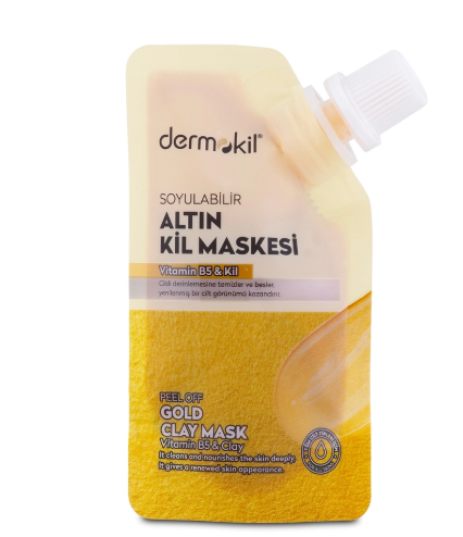 MaskelerDERMOKİLDERMOKİL SOYULABİLİR ALTIN KİL MASKESİ 50 ML