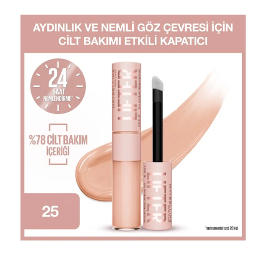 MAYBELLİNE NEW YORKMAYBELLİNE NEW YORK LİFTER KAFEİN VE PEPTİTLER İÇEREN NEMLENDİREN VE AYDINLATAN KAPATICI - 25