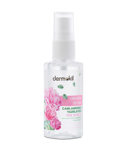 NemlendiricilerDERMOKİLDERMOKİL %100 DOĞAL GÜL SUYU SPREY 50 ML