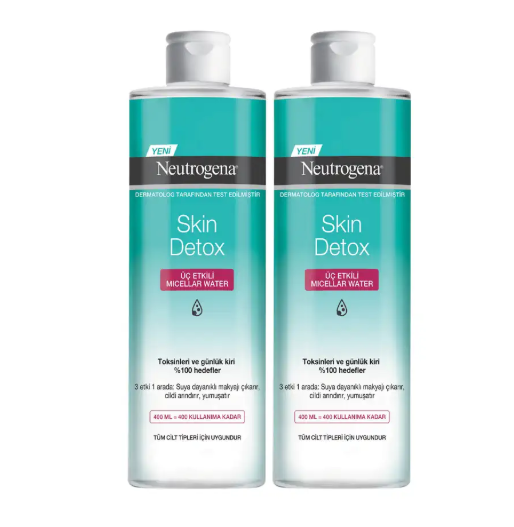 NEUTROGENANEUTROGENA SKİN DETOX 3 ETKİLİ MİCELLAR WATER 2'Lİ 400 ML