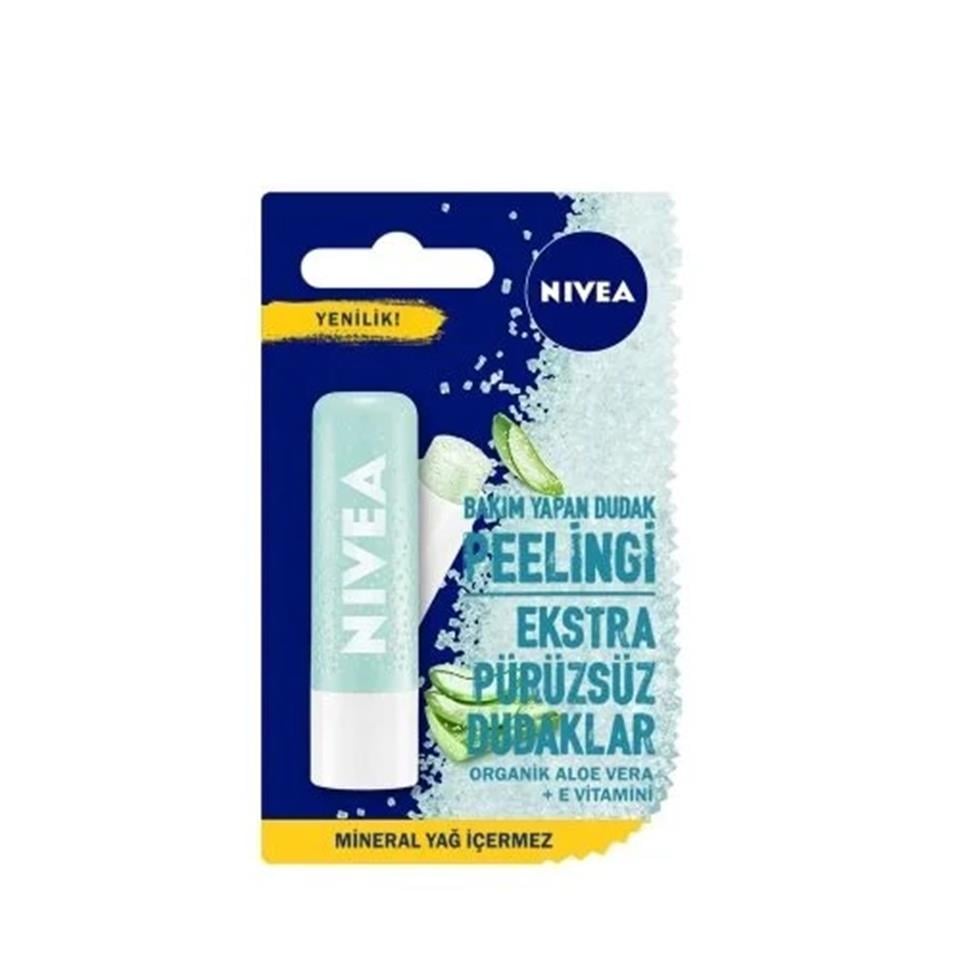 NİVEA ALOE VERA BAKIM YAPAN DUDAK PEELİNGİ 5,5 ML