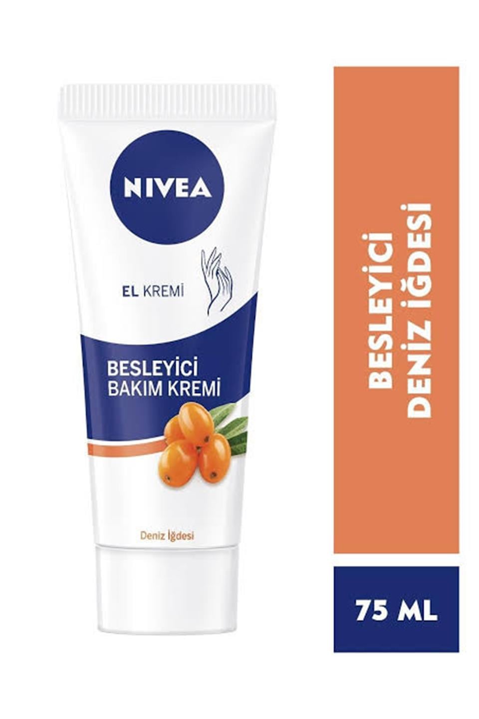 NİVEA BESLEYİCİ EL BAKIM KREMİ 75 ML DENİZ İĞDESİ