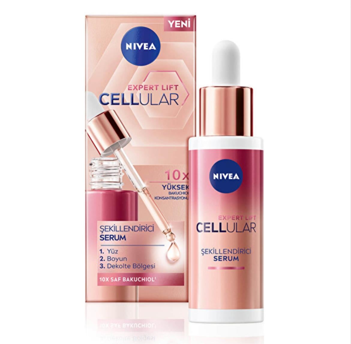NİVEANİVEA CELLULAR EXPERT LİFT DOĞAL RETİNOL ALTERNATİFİ SAF BAKUCHİOL İÇEREN CİLT SERUMU 30 ML