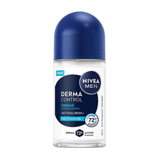 NİVEANİVEA DEODORANT ROLL-ON DERMA KONTROL TAHRİŞ KARŞITI ERKEK 50 ML