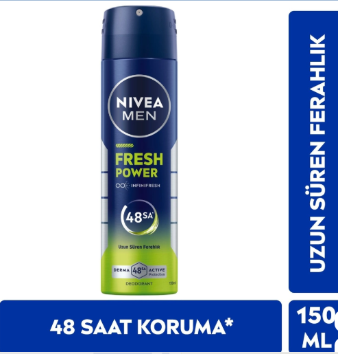 NİVEANİVEA MEN FRESH POWER ERKEK DEODORANT SPREY 150 ML