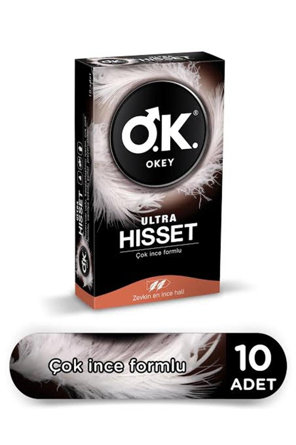 OKEY ULTRA HİSSET PREZERVATİF 10'LU