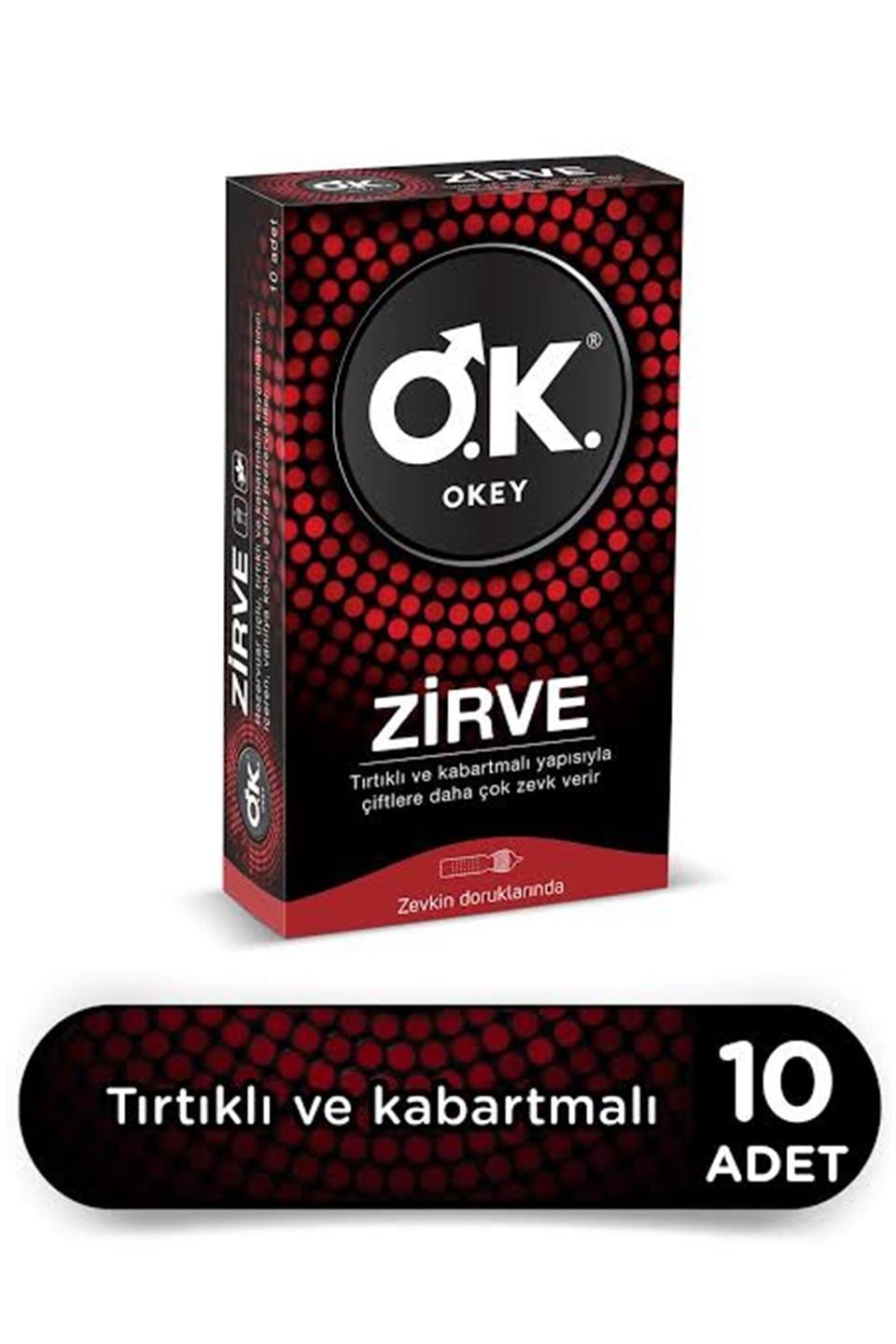 OKEY ZİRVE PREZERVATİF 10'LU