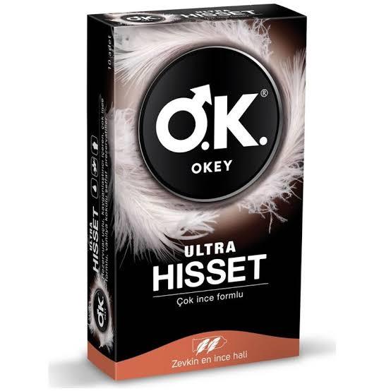 OKEYOKEY ULTRA HİSSET PREZERVATİF 10'LU