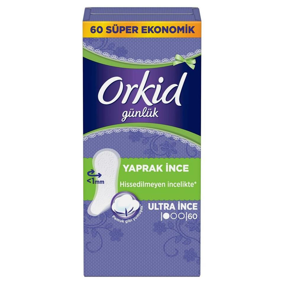 ORKİD YAPRAK GÜNLÜK PED NORMAL SÜPER EKONOMİK PAKET 60 PED