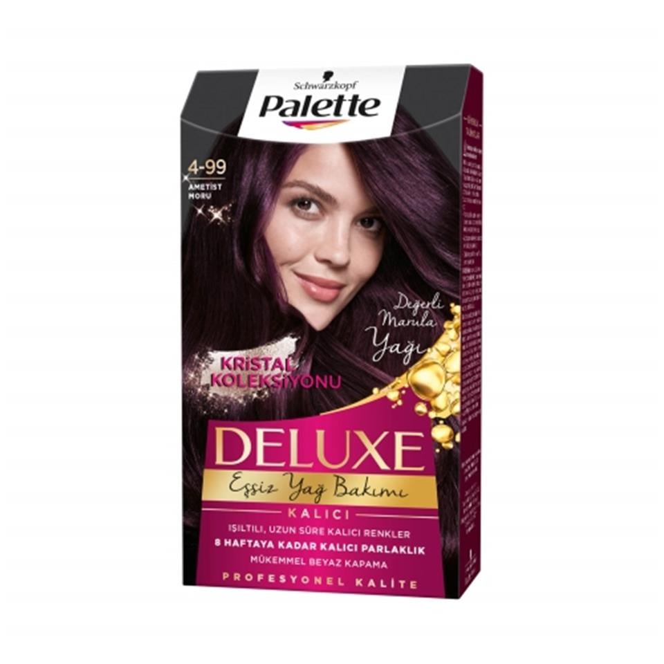 PALETTE DELUXE YAĞ BAKIMLI SAÇ BOYASI 4,99 PATLICAN MORU