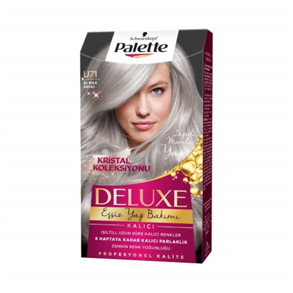PALETTE DELUXE YAĞ BAKIMLI SAÇ BOYASI U71 BUZUL GRİ