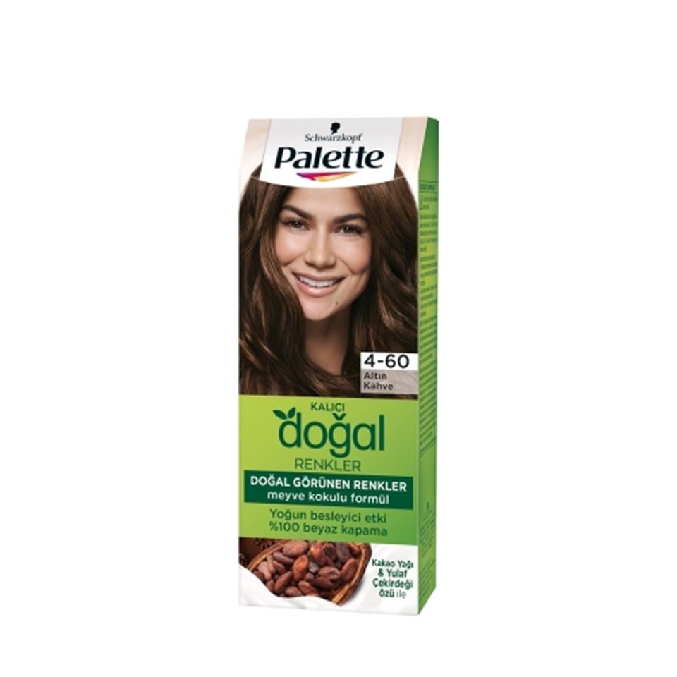 PALETTE SAÇ BOYASI KALICI DOĞAL RENKLER 4,60 AÇIK ÇİKOLATA KAHVE