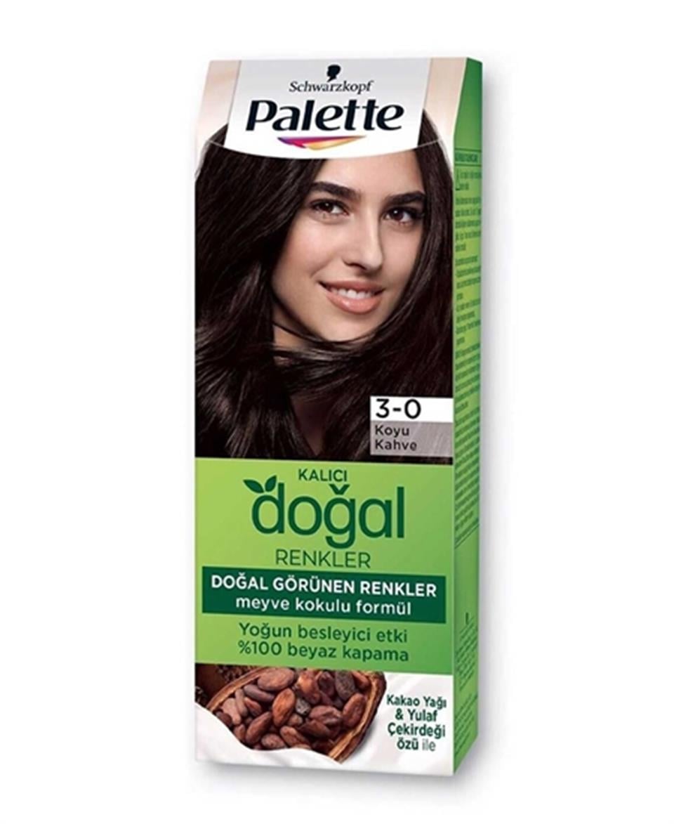 PALETTE SAÇ BOYASI KALICI DOĞAL RENKLER 3,0 KOYU KAHVE