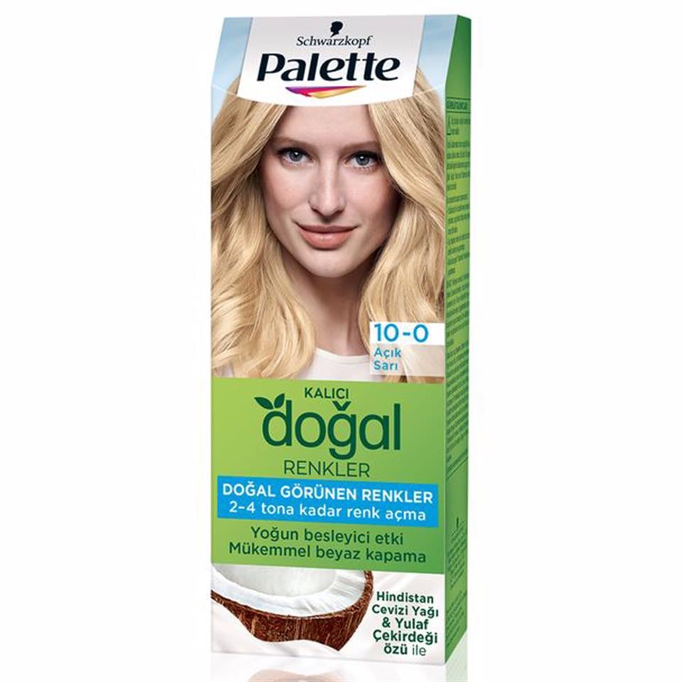 PALETTE SAÇ BOYASI KALICI DOĞAL RENKLER 10,0 AÇIK SARI