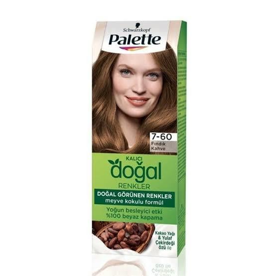 PALETTEPALETTE SAÇ BOYASI KALICI DOĞAL RENKLER 7,60 FINDIK KAHVE