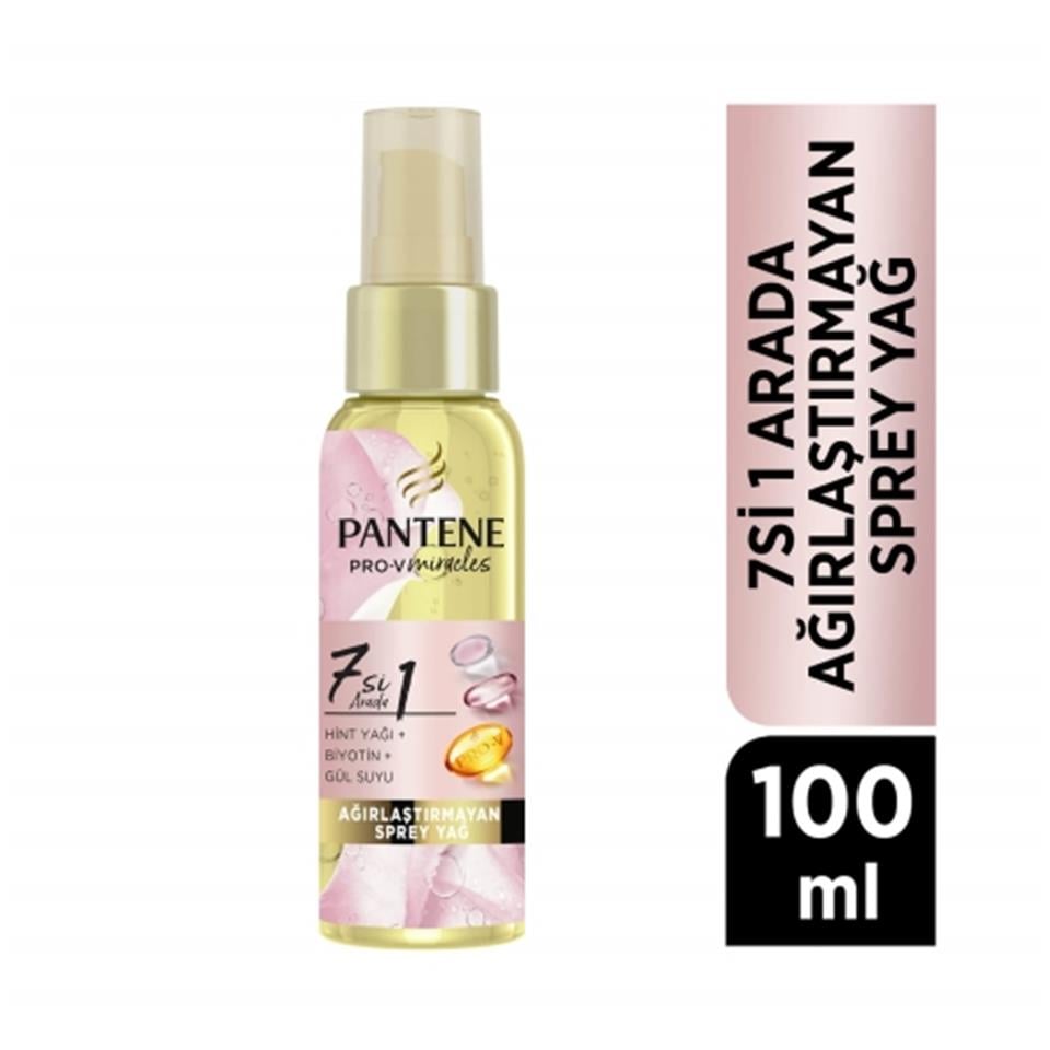PANTENE 7'Sİ 1 ARADA AĞIRLAŞTIRMAYAN BİOTİNLİ HİNT YAĞI 100 ML