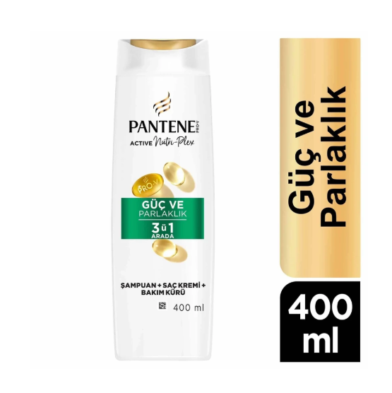PANTENEPANTENE GÜÇ VE PARLAKLIK ŞAMPUANI 3'Ü 1 ARADA 400 ML