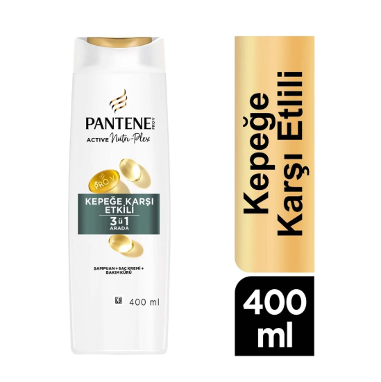 PANTENEPANTENE KEPEĞE KARŞI ETKİLİ ŞAMPUAN 3'Ü 1 ARADA 400 ML