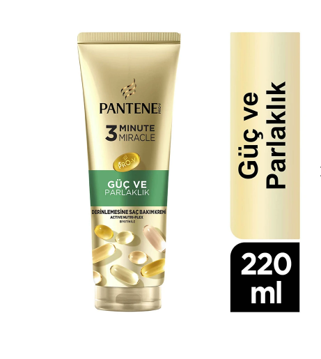 PANTENEPANTENE MİRACLE GÜÇ VE PARLAKLIK SAÇ BAKIM KREMİ 220 ML