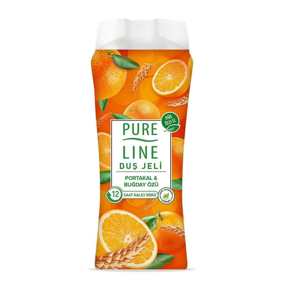 PURE LİNE DUŞ JELİ - TATLI PORTAKAL & BUĞDAY ÖZLÜ 400 ML
