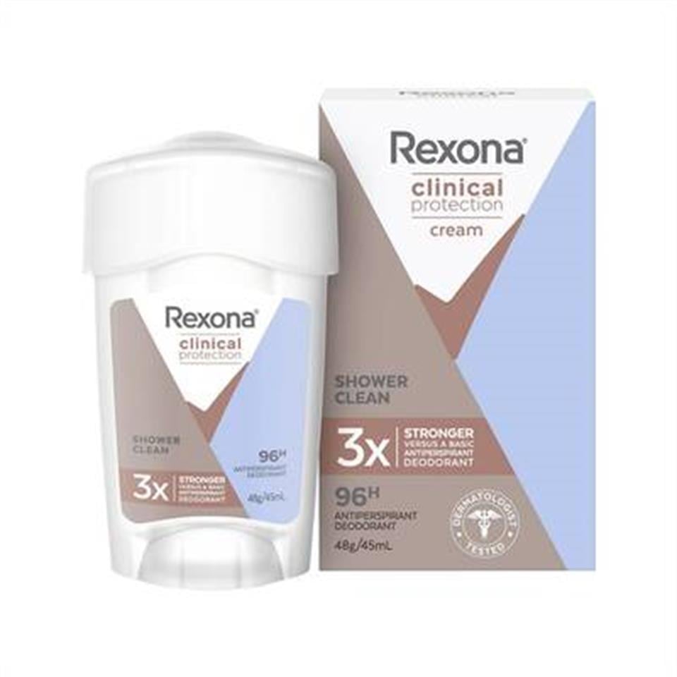 REXONA CLİNİCAL PROTECTİON SHOWER CLEAN WOMEN 45 ML