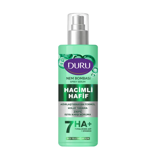 Saç Bakım ÜrünleriDURUDURU NEM BOMBASI HACİMLİ & HAFİF SIVI SAÇ BAKIM KREMİ 200 ML