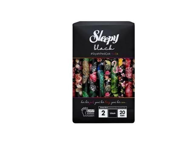 SLEEPYSLEEPY BLACK SUPER ECO UZUN 20'Lİ