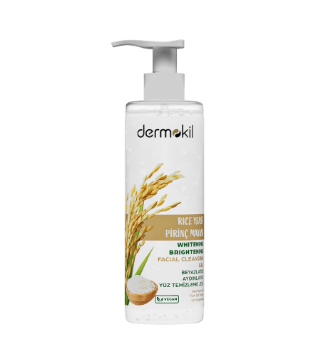 TemizleyicilerDERMOKİLDERMOKİL PİRİNÇ MAYASI BEYAZLATICI YÜZ TEMİZLEME JELİ 200 ML