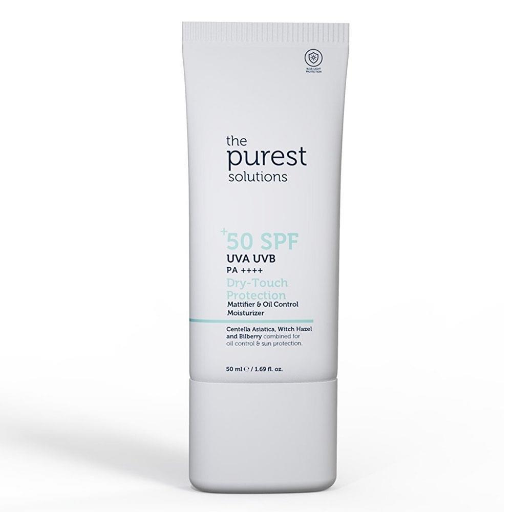 THE PURESTTHE PUREST SOLUTİONS YAĞLI CİLTLER İÇİN MAT BİTİŞLİ GÜNEŞ KREMİ 50+ SPF 50 ML
