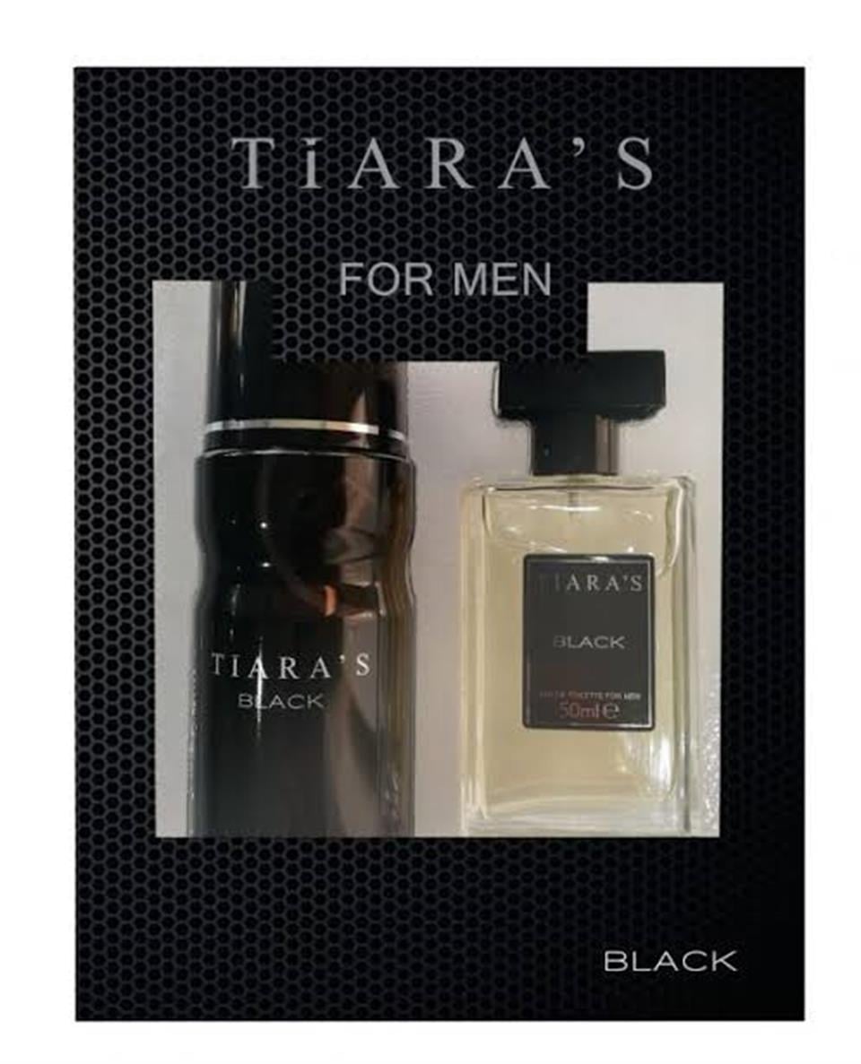 TIARAS BLACK ERKEK SET PARFÜM 50ML EDT+150ML DEODORANT