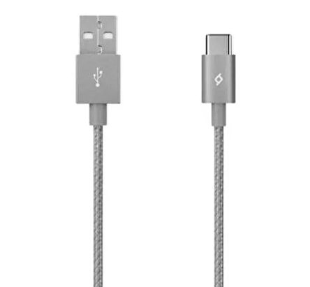 TTECTTEC ALUMİCABLE USB-A -USB-C ŞARJ KABLOSU  UZAY GRİSİ