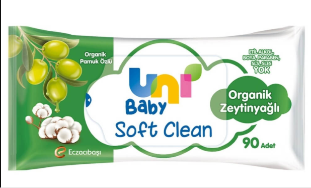 UNİ BABYUNİ BABY ZEYTİNYAĞLI ISLAK HAVLU 90'LI