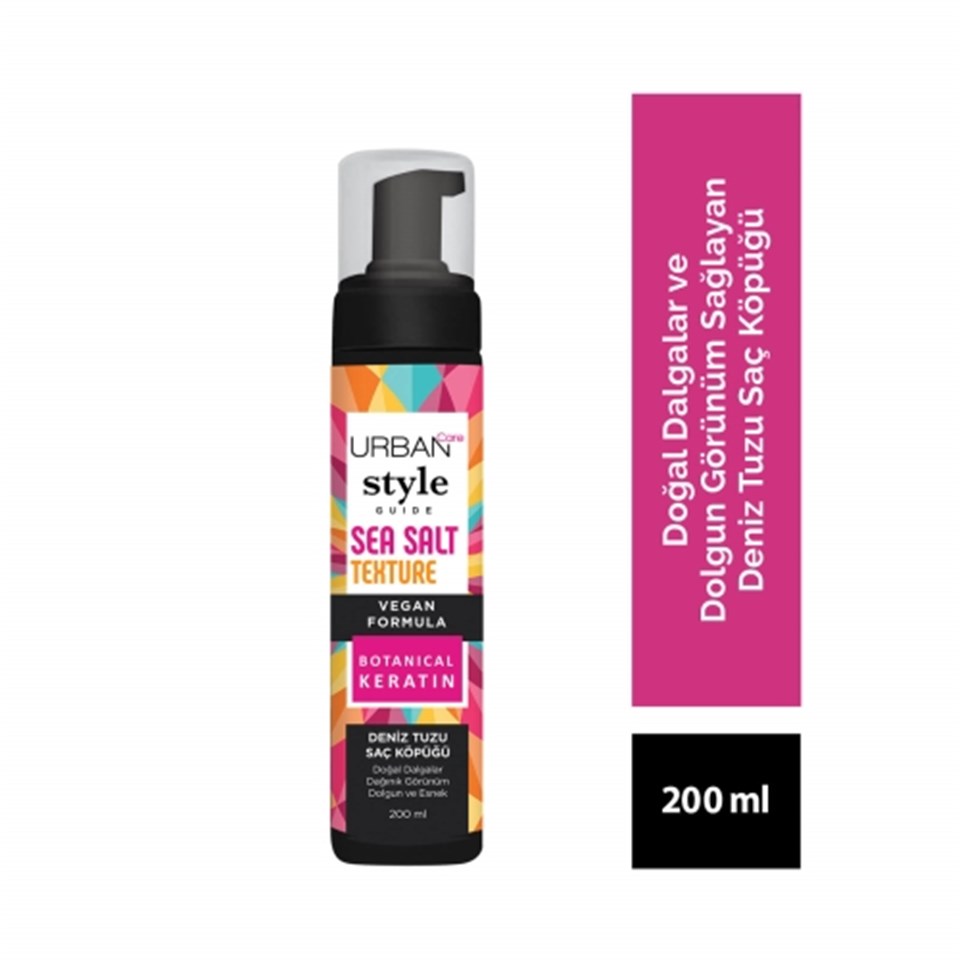 URBAN CARE STYLE GUİDE SAÇ KÖPÜĞÜ SEA SALT 200 ML