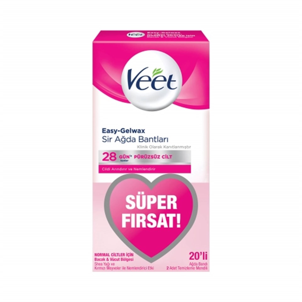 VEET NORMAL CİLT BAKIMLER İÇİN AĞDA BANDI 12'Lİ
