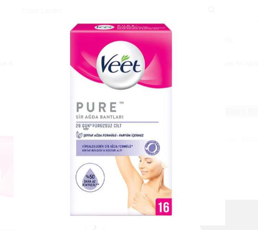 VEETVEET PURE KOLTUK ALTI&BİKİNİ BÖLGESİ SİR AĞDA BANTLARI 16'LI