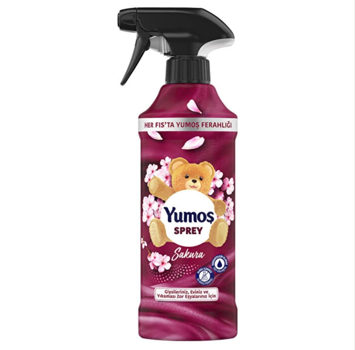 YUMOŞYUMOŞ SPREY YIKANMASI ZOR EŞYALAR İÇİN GİYSİ SPREYİ SAKURA 450 ML