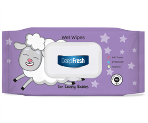 DEEP FRESHDEEP FRESH LOVELY BABİES ISLAK BEBEK HAVLUSU (KUZU FİGÜRLÜ) 90'LI