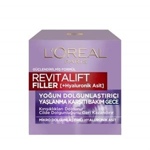 L'OREAL PARİS REVİTALİFT FİLLER YAŞLANMA KARŞITI GECE KREMİ 50 ML 