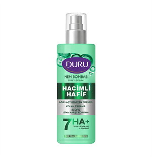 Saç Bakım ÜrünleriDURUDURU NEM BOMBASI HACİMLİ & HAFİF SIVI SAÇ BAKIM KREMİ 200 ML