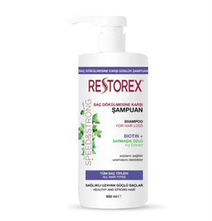 Saç ŞampuanıRESTOREXRESTOREX ŞAMPUAN SAÇ DÖKÜLMESİNE KARŞI 900 ML